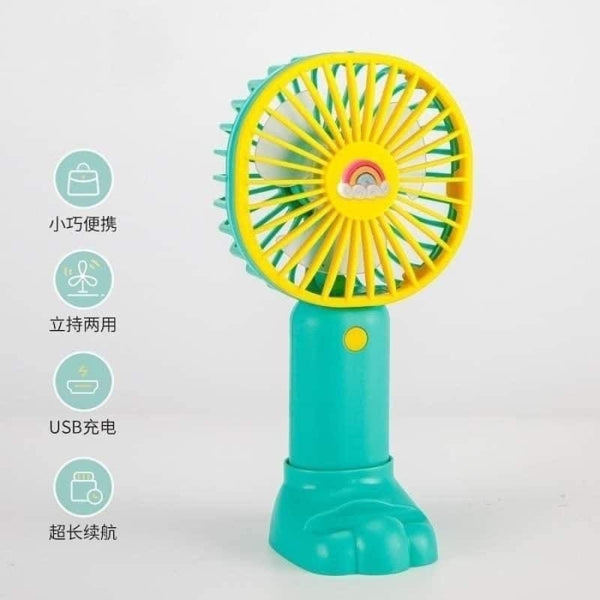 Ventilateur Portable Rechargeable Avec Support Téléphone