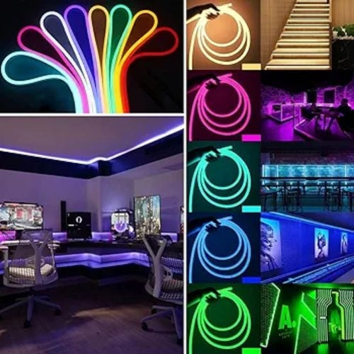 Bande Lumineuse LED 5M - Flexible - Étanche - Éclairage RGB - Télécommande