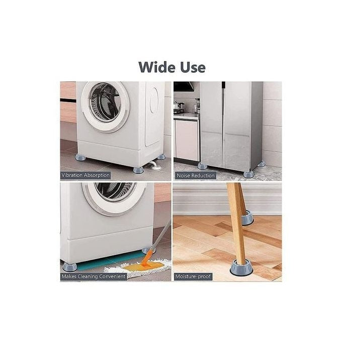 Lot De 4 Tampons Anti Vibrations Et Antidérapant Pour Machine À Laver