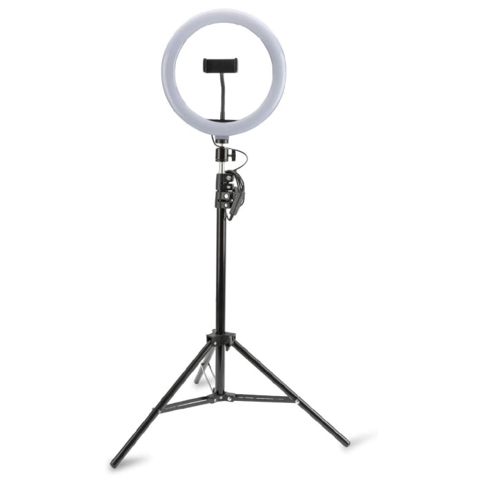 Ring light avec support téléphone de 3 couleurs et 10 modes 26 cm