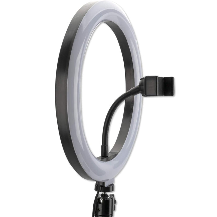 Ring light avec support téléphone de 3 couleurs et 10 modes 26 cm