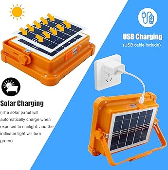 Projecteur solaire portable