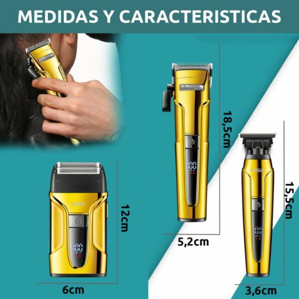 Kit combiné rechargeable de qualité professionnelle VGR V-694