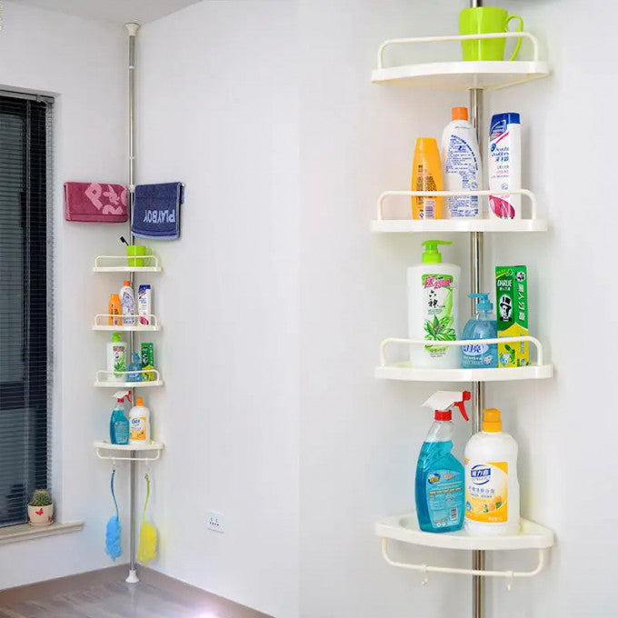 Etagère d'angle de salle de bain polyvalente