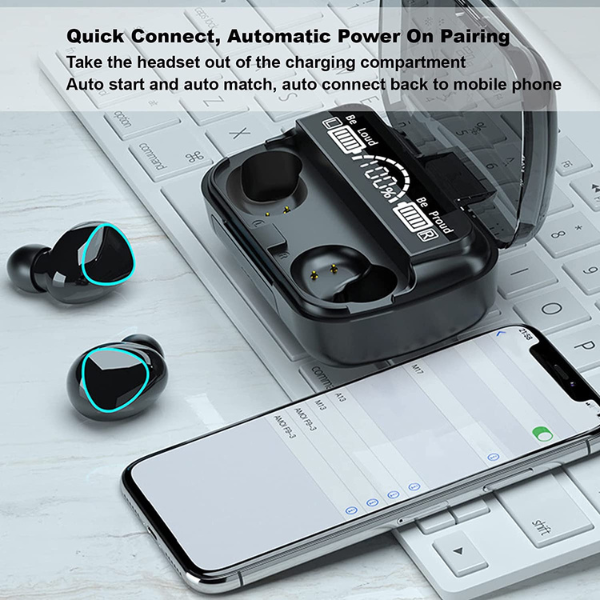 ÉCOUTEURS SANS FIL M10 BLUETOOTH - NOIR