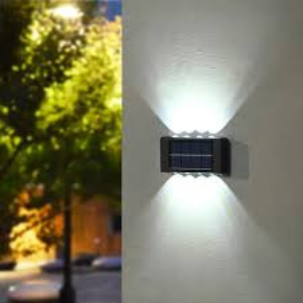 Pack 2 X Applique Murale Solaire à 12 LED