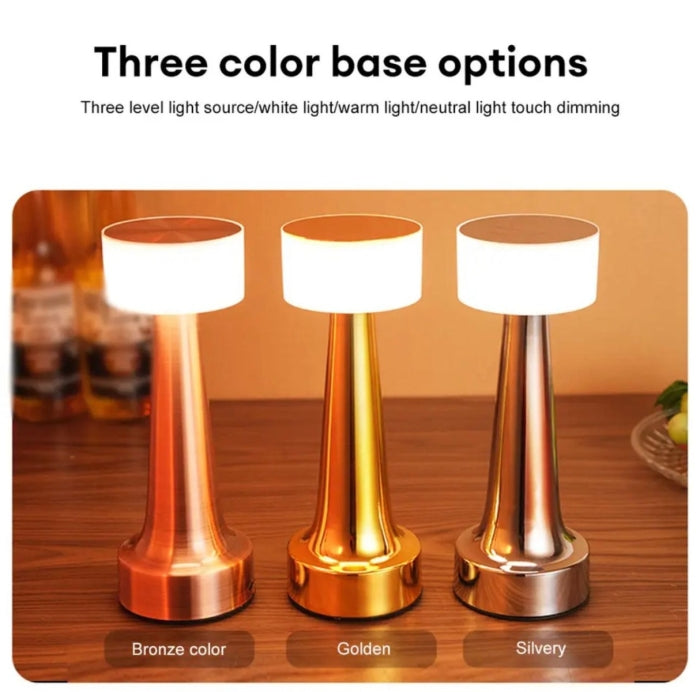 Lampe de table sans fil rechargeable