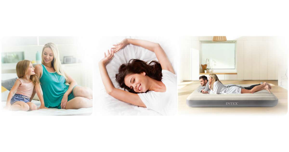 Intex - 64142 - Matelas Gonflable Classic Downy - 2 Pers 137x 191 x 25 cm