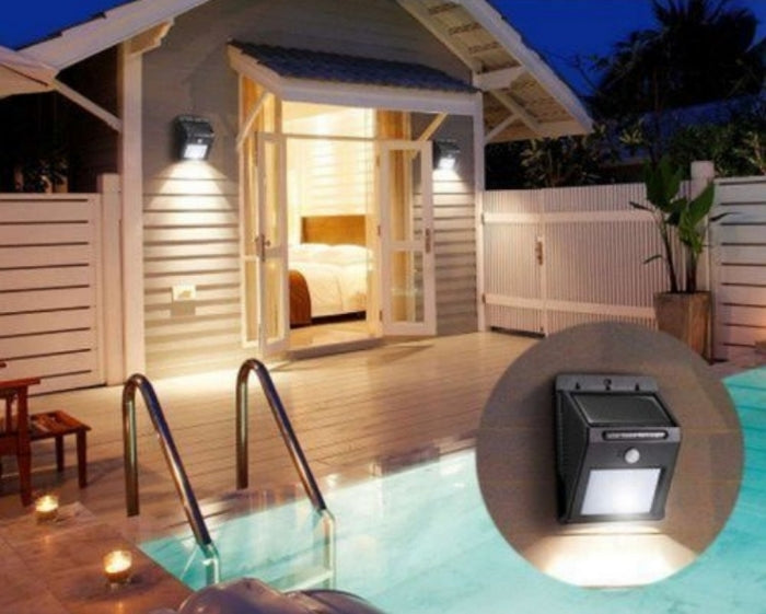 Pack De 2 Lampes Solaire Sans Fil Étanche Avec Détecteur De Mouvement 20 LED