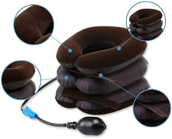 Coussin Cervical Gonflable À 3 Niveaux