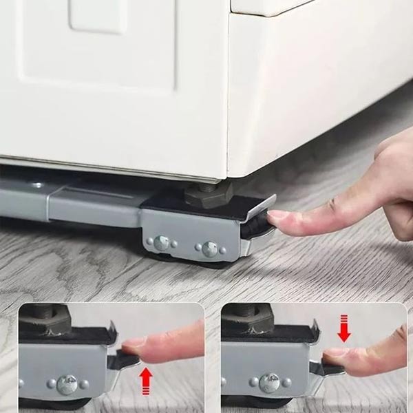 Pack de 2 Supports à Roulettes pour Gros Électroménagers et Meubles