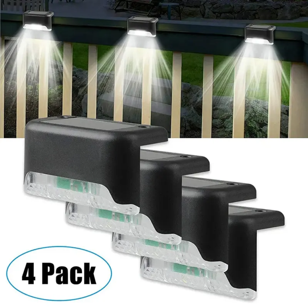 Pack de 4 Lampe LED escalier Solaire