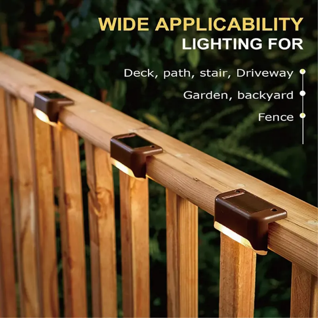 Pack de 4 Lampe LED escalier Solaire