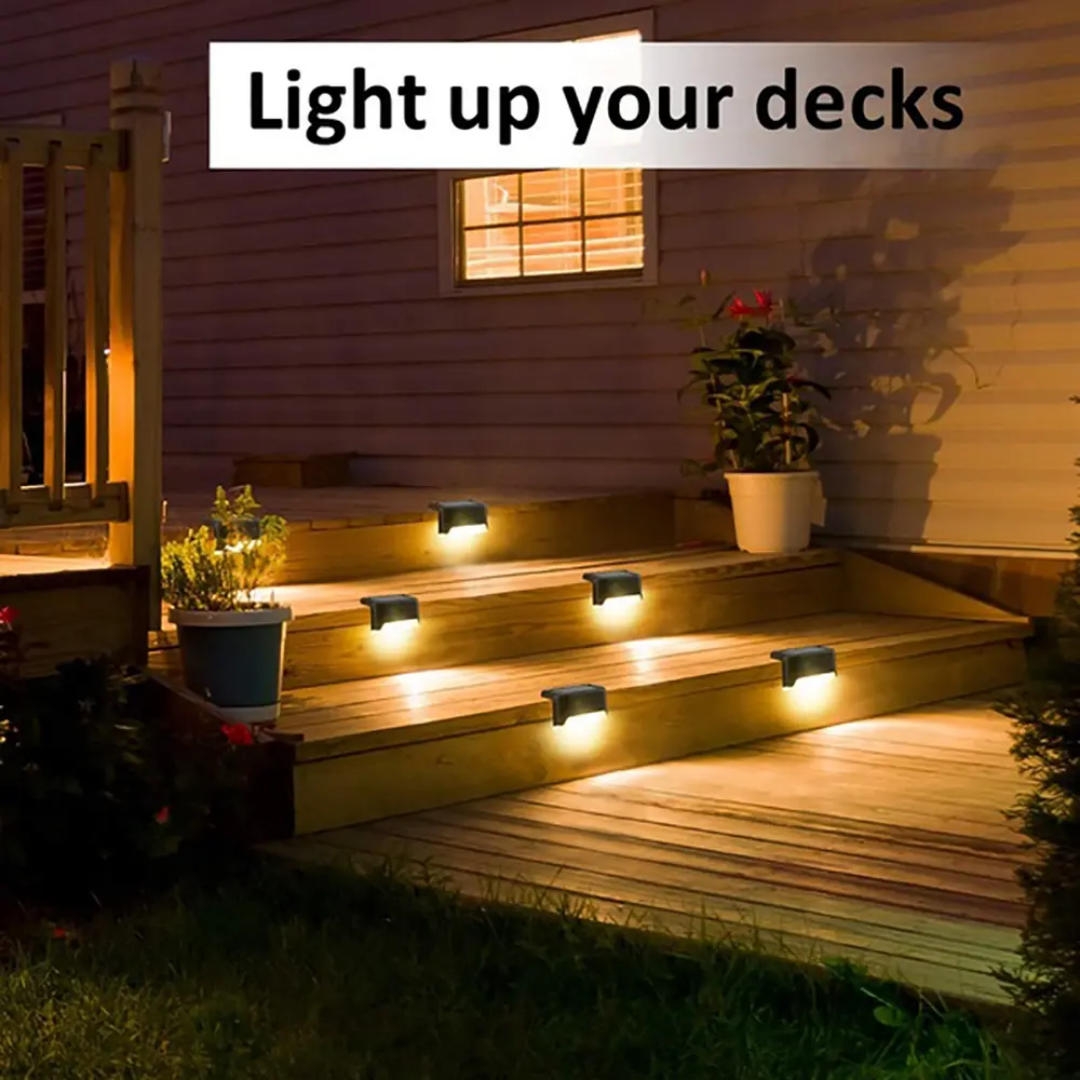 Pack de 4 Lampe LED escalier Solaire