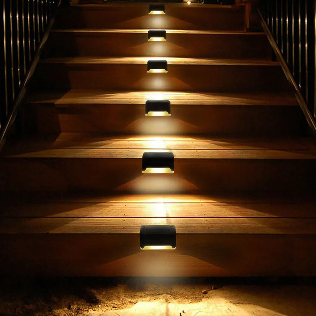 Pack de 4 Lampe LED escalier Solaire