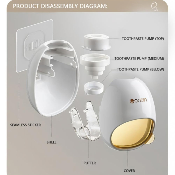 Distributeur Dentifrice Automatique Mural