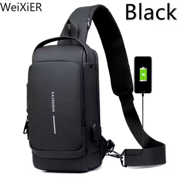 Sac À Dos À Bandoulière Antivol USB
