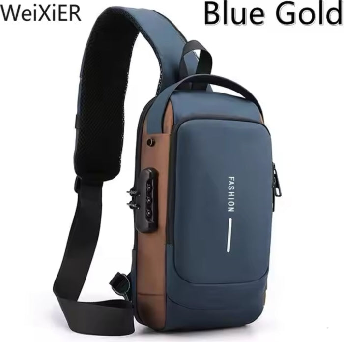 Sac À Dos À Bandoulière Antivol USB
