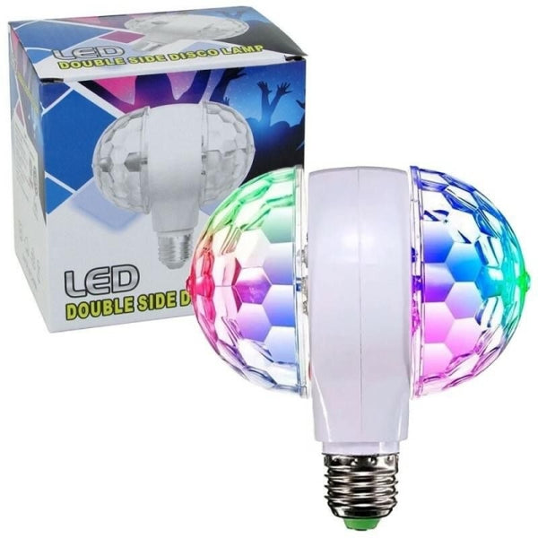 Lampe Disco magique à double tête E27 lumière de scène rotative 3W