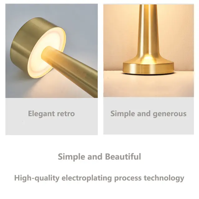 Lampe de table sans fil rechargeable