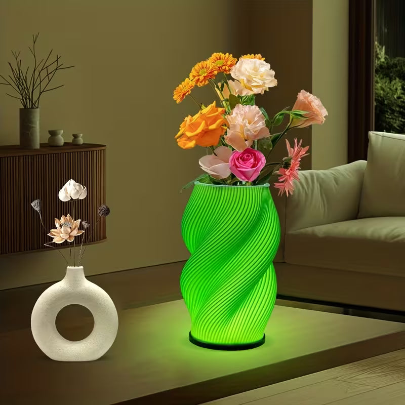 Vase lumineux RGB télécommandé - lampe de table LED créative, alimentation USB