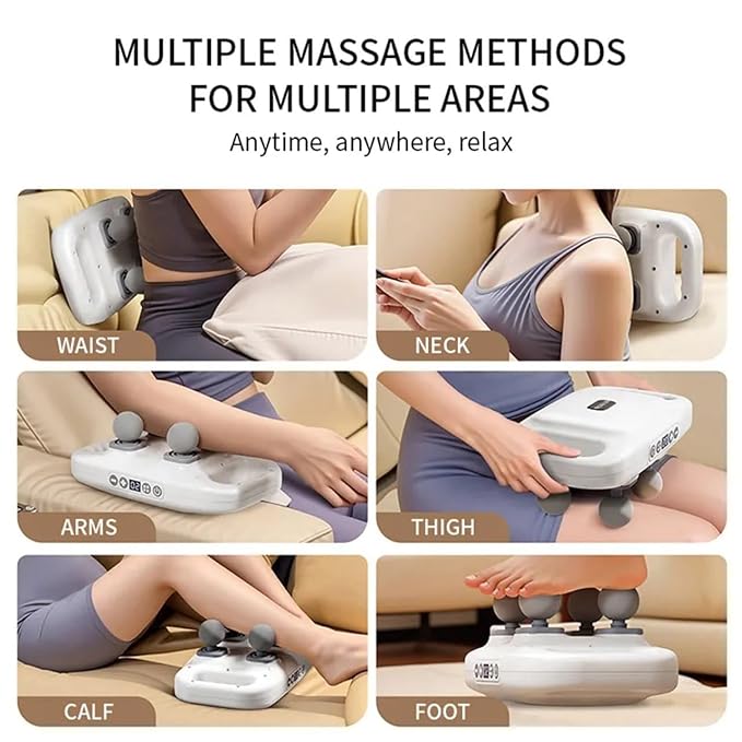 Pistolet de massage à 4 têtes