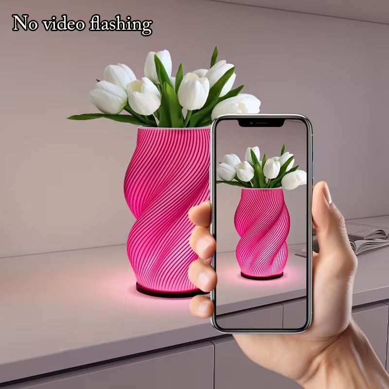 Vase lumineux RGB télécommandé - lampe de table LED créative, alimentation USB