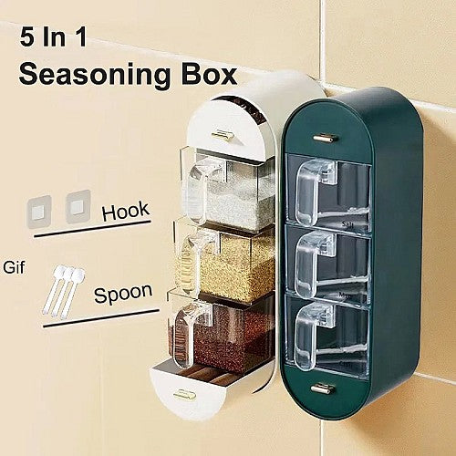 Organisateur d'épices mural Boîte d'assaisonnement Outil de cuisine