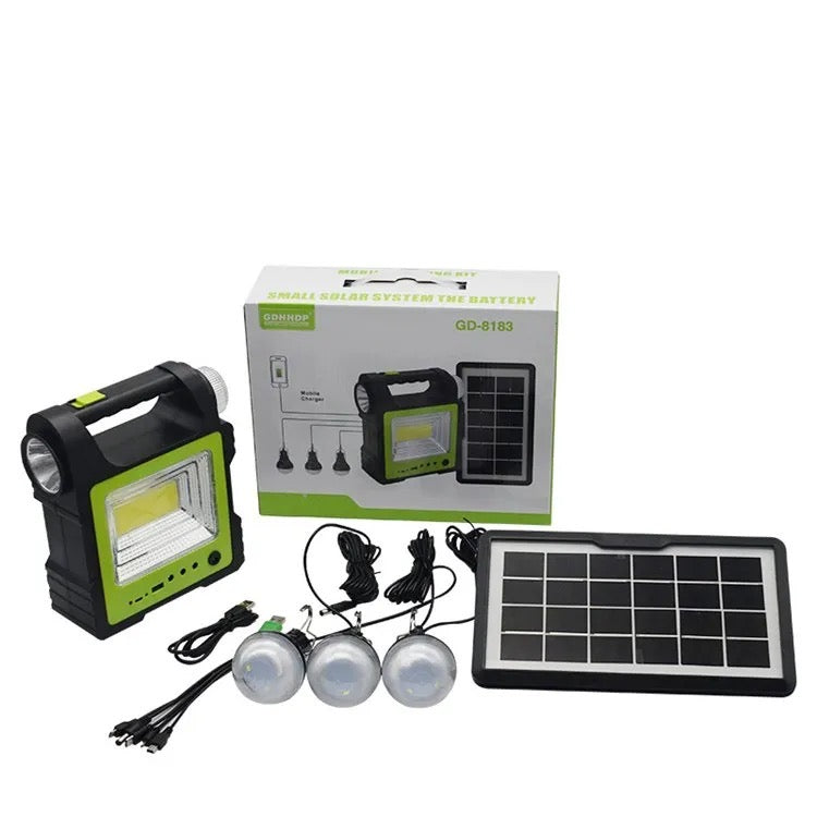 Torche solaire avec 3 lampe