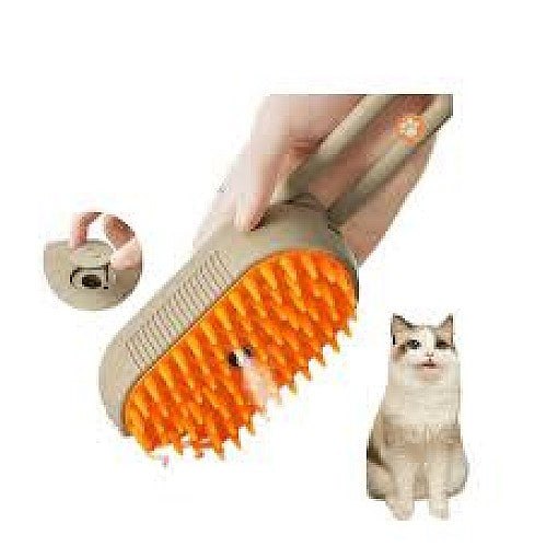Brosse de Massage Électrique 3 en 1 pour Chat
