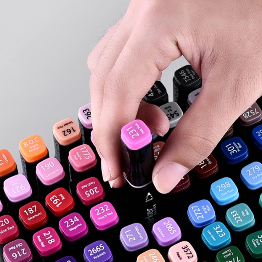 Trousse de 60 Feutres Marqueurs Double Pointe