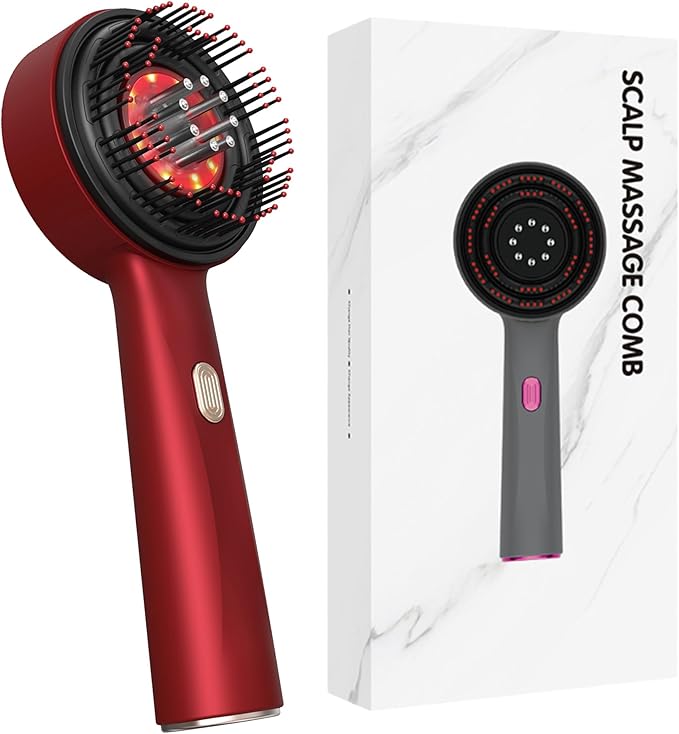 Brosse de massage électrique pour cuir chevelu - Pour le massage et le soin du cuir chevelu - 3 niveaux réglables