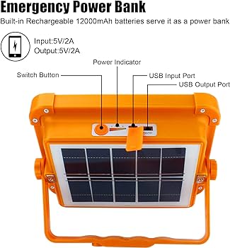 Projecteur solaire portable