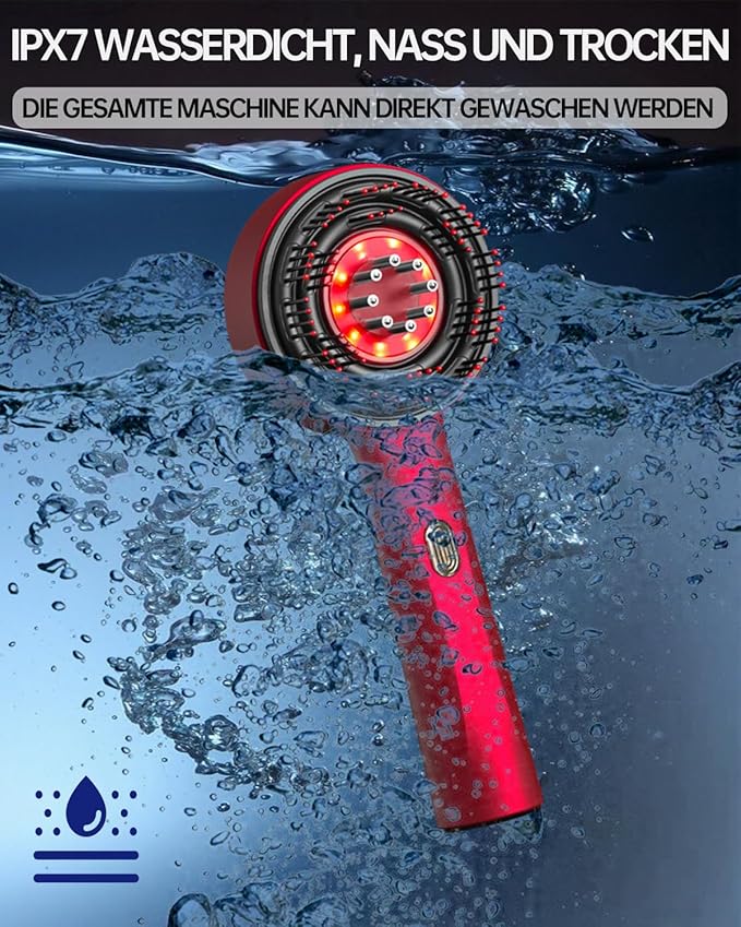 Brosse de massage électrique pour cuir chevelu - Pour le massage et le soin du cuir chevelu - 3 niveaux réglables