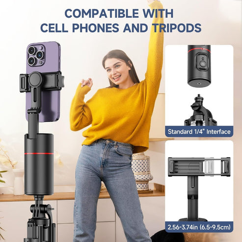 Stabilisateur de Téléphone 360° à Suivi Automatique du Visage