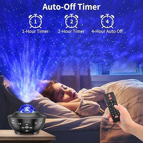 Projecteur  Galaxie Plafond, Avec Minuterie Et Haut-Parleur Bluetooth À Distance