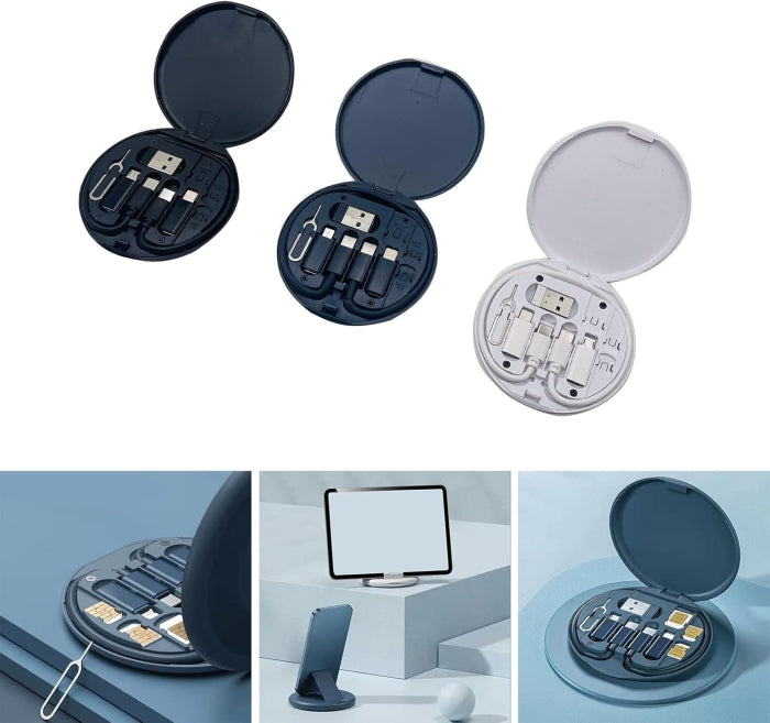 Adaptateur De Câble Multi Charge Avec Support De Téléphone