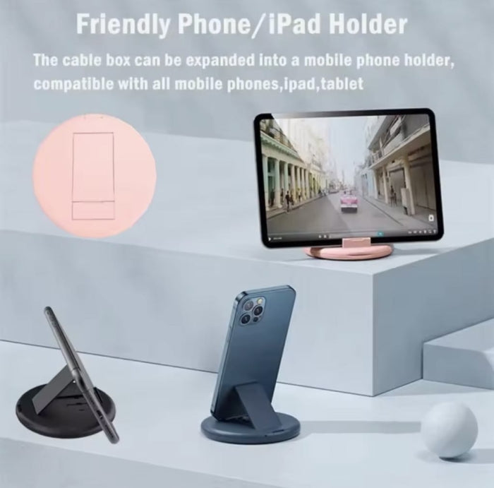 Adaptateur De Câble Multi Charge Avec Support De Téléphone