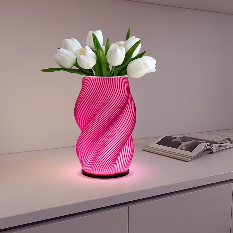 Vase lumineux RGB télécommandé - lampe de table LED créative, alimentation USB