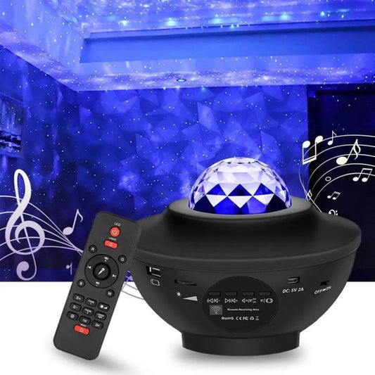 Projecteur  Galaxie Plafond, Avec Minuterie Et Haut-Parleur Bluetooth À Distance