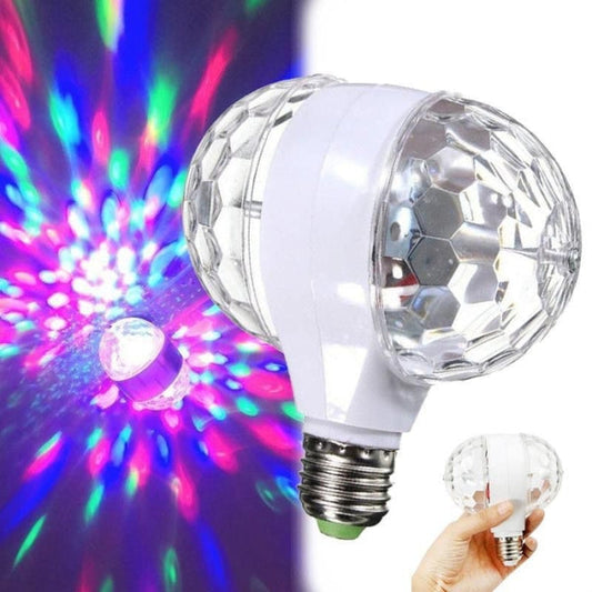 Lampe Disco magique à double tête E27 lumière de scène rotative 3W