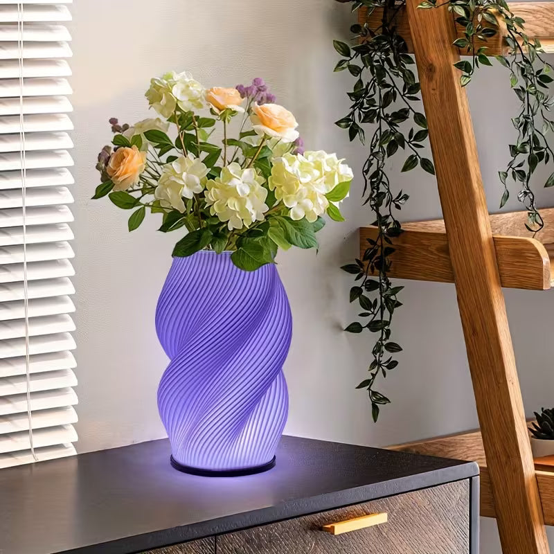 Vase lumineux RGB télécommandé - lampe de table LED créative, alimentation USB