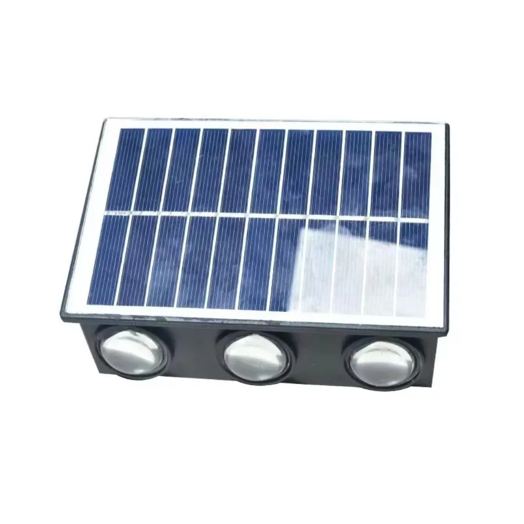 Lampe solaire d'extérieur avec 6 lampes