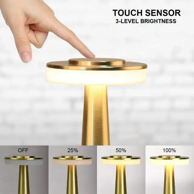 Lampe de table sans fil rechargeable