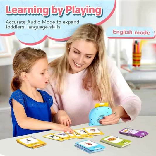 Cartes flash parlantes pour enfants et tout-petits avec 224 mots fréquents,(anglais ,arabe)