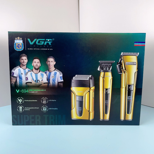 Kit combiné rechargeable de qualité professionnelle VGR V-694