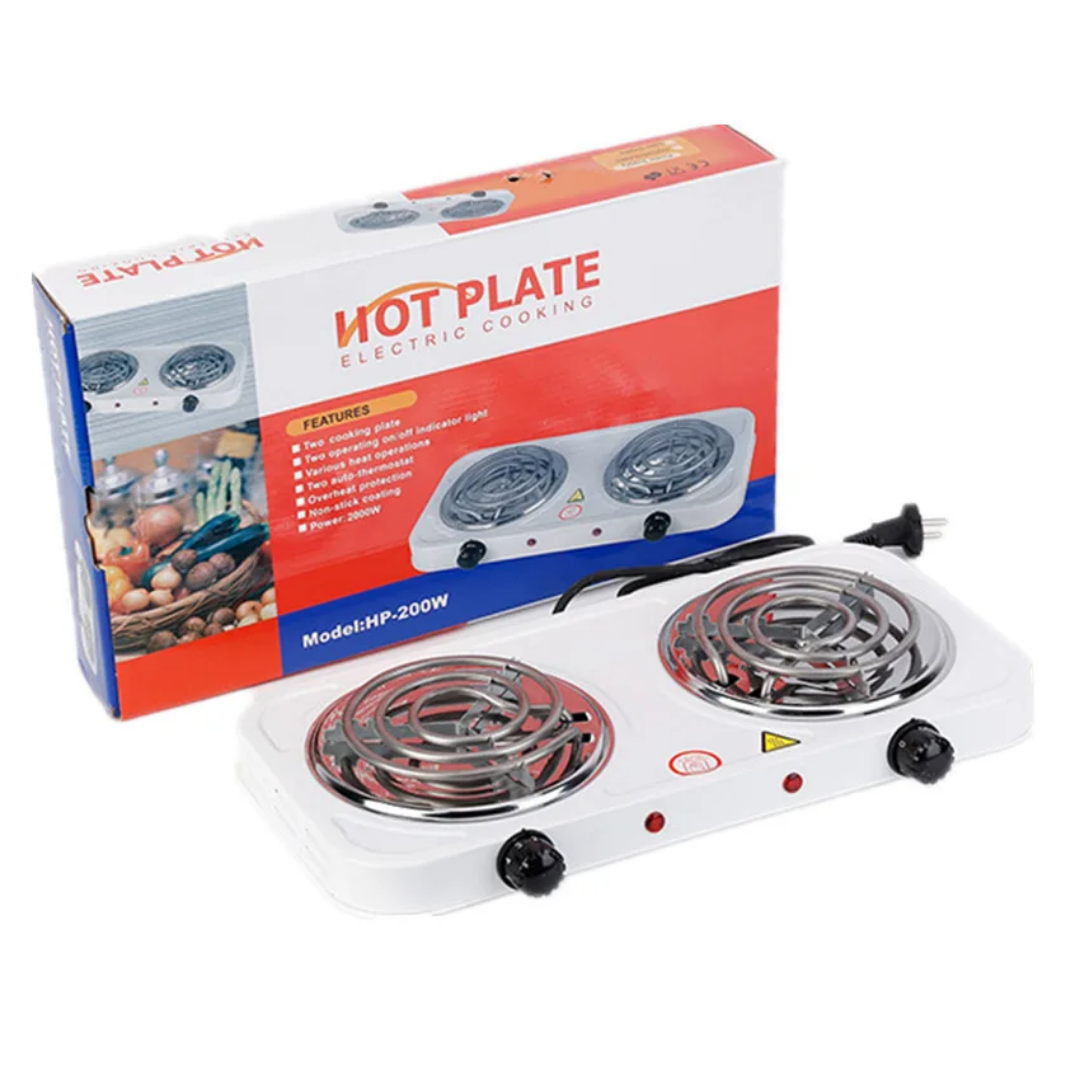 Plaque chauffante électrique double – 2000w