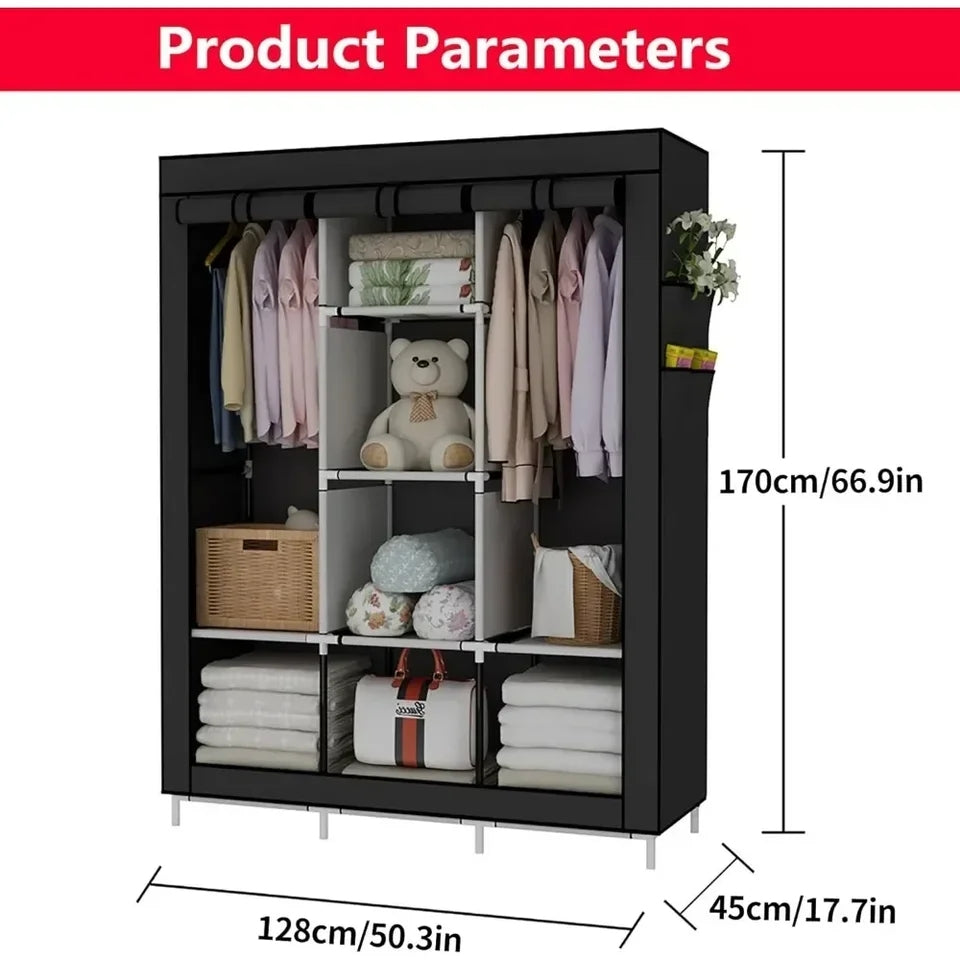 Armoire de rangement en tissu pliable modèle