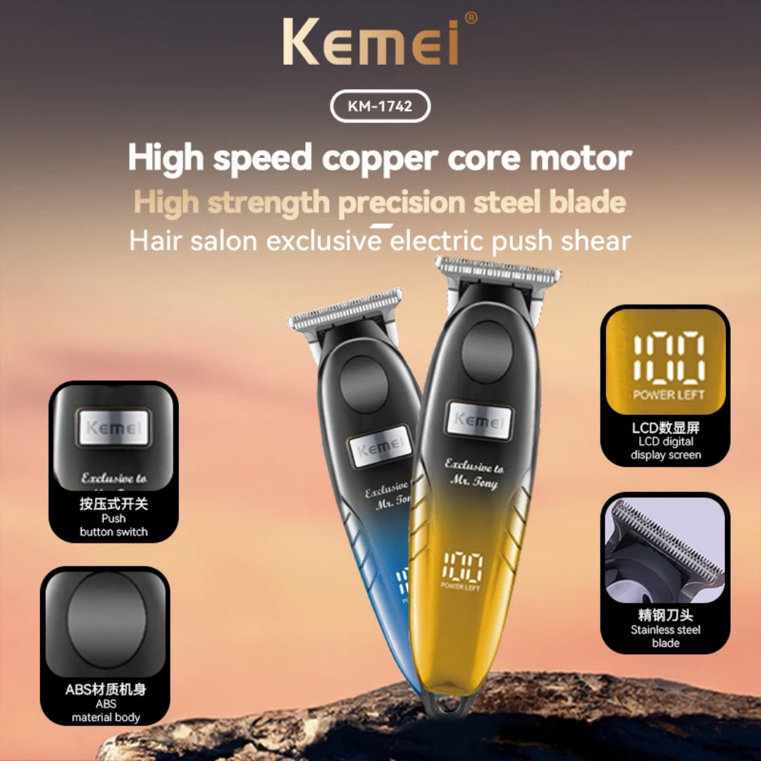 Tondeuse à cheveux sans fil KEMEI KM-1742