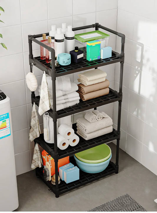rack storage kitchen bathroom